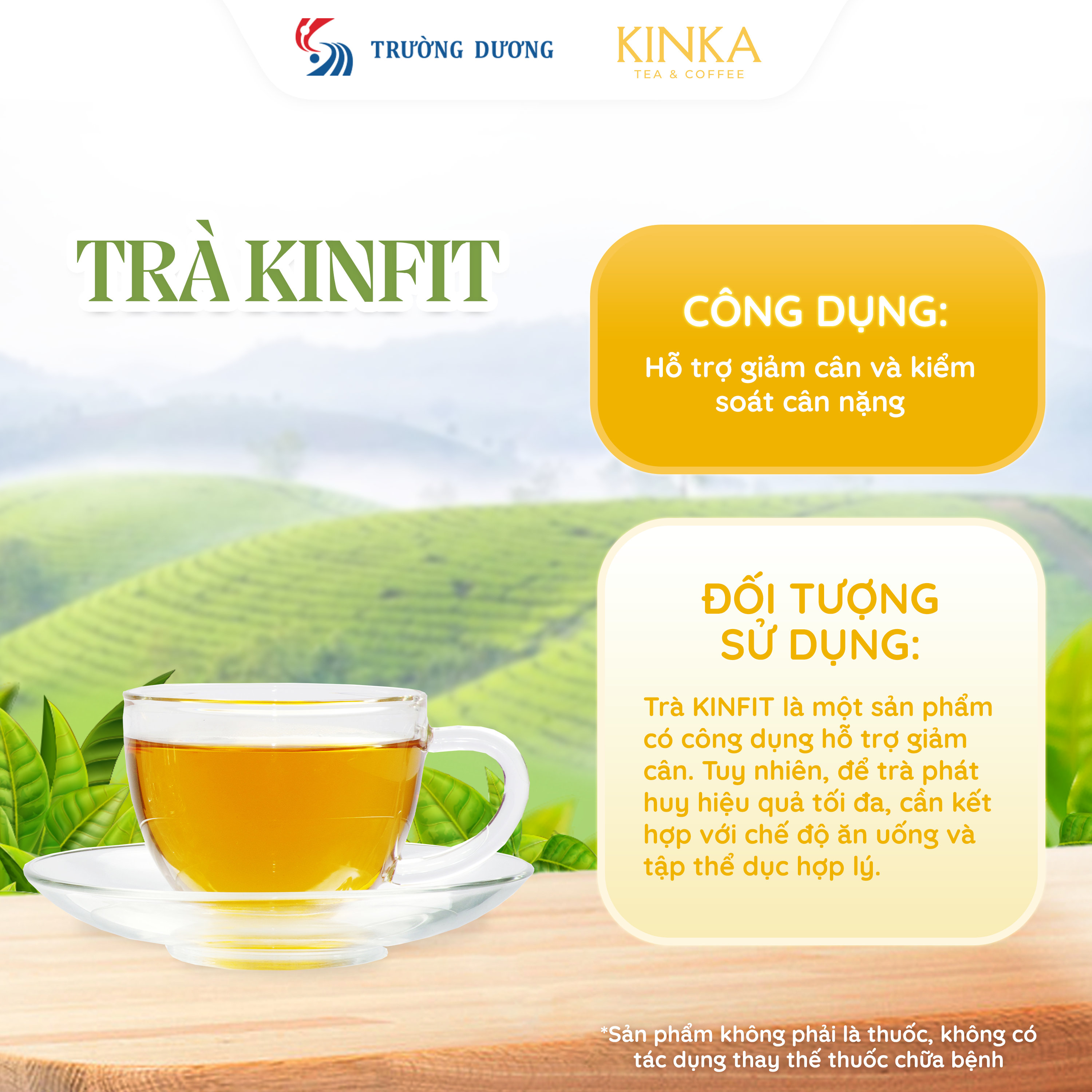 Trà thảo mộc KINFIT 60g (30 gói x 2g)