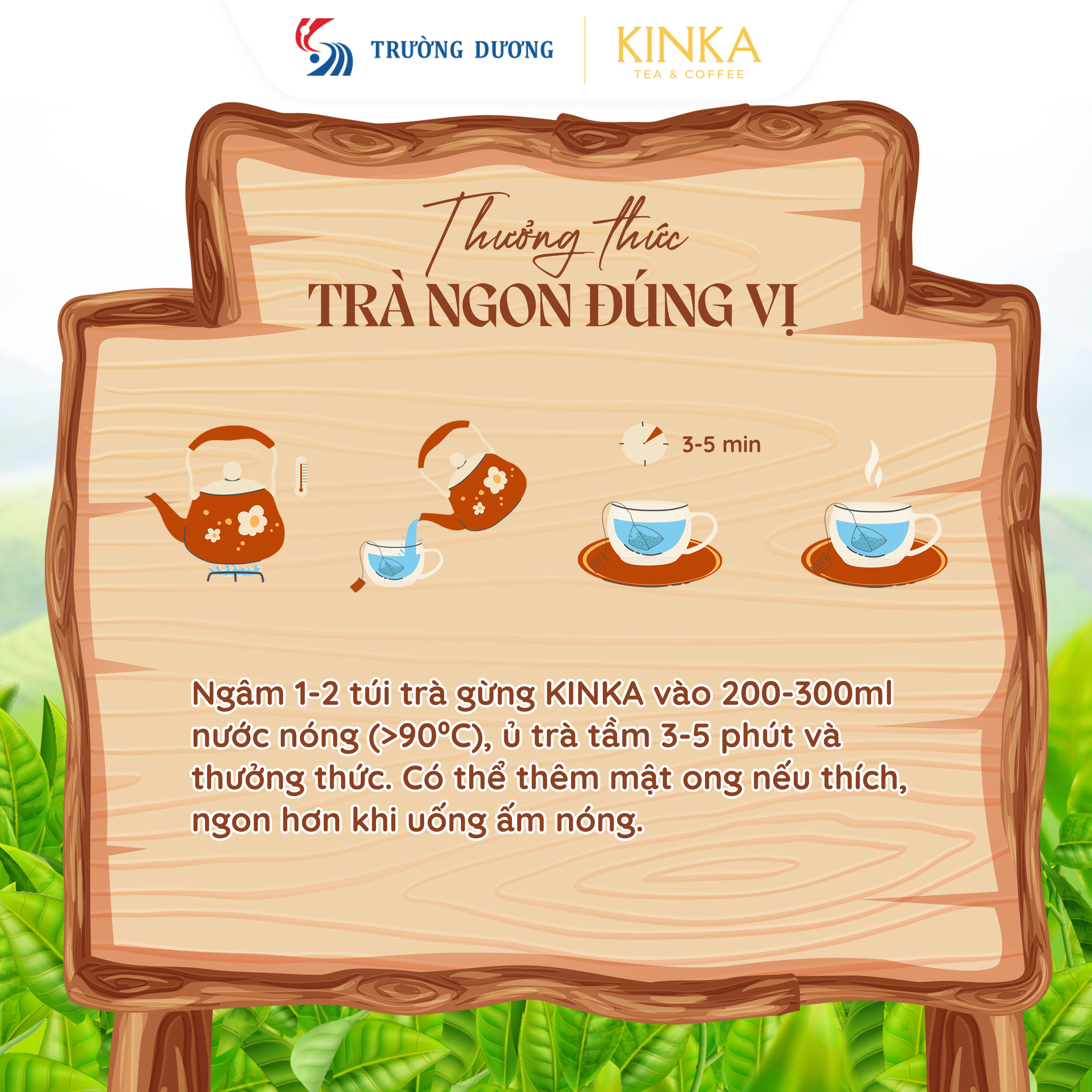 Trà Gừng túi lọc 50g (25 gói x 2g)