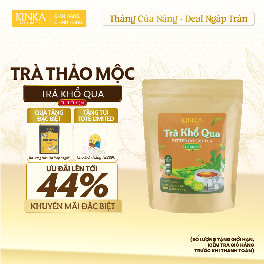 Trà Khổ Qua 200g (100 gói x 2g)