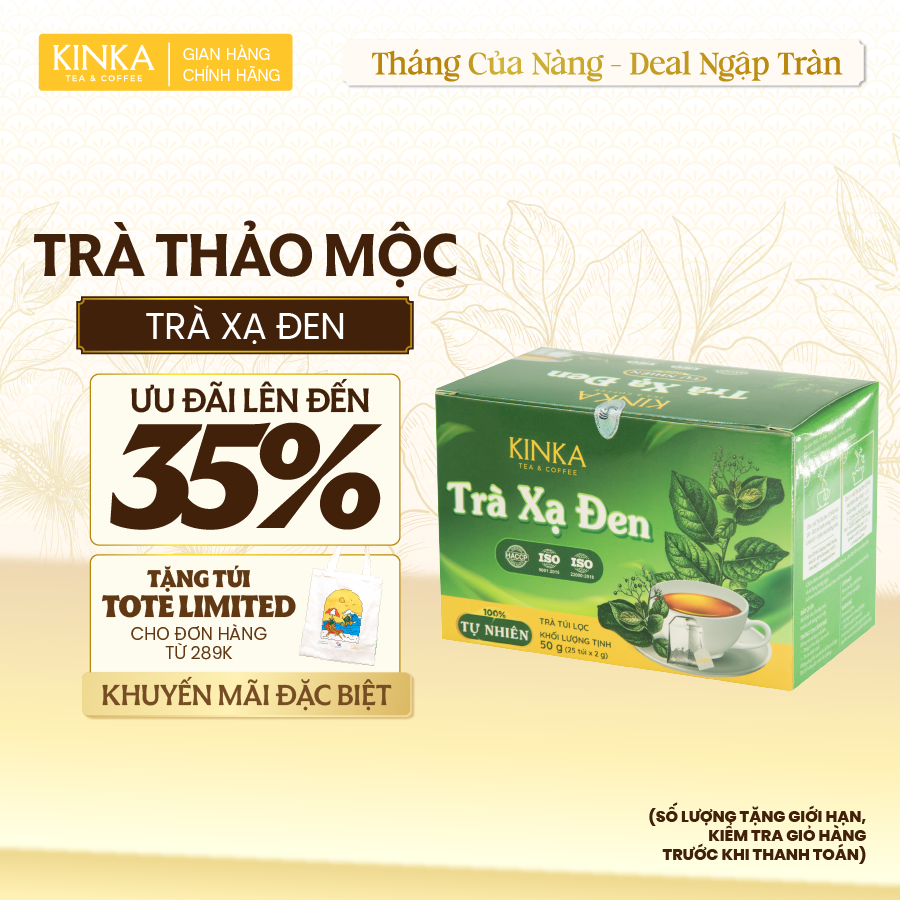 Trà Xạ Đen 50g (25 gói x 2g)