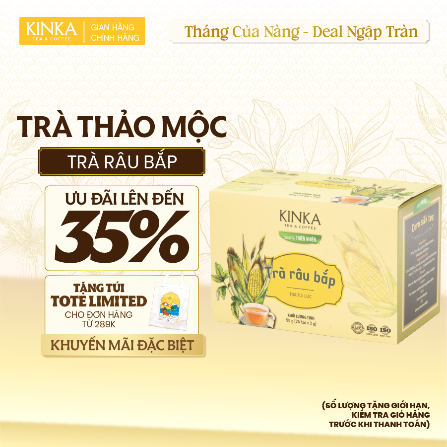 Trà Râu Bắp 50g (25 gói x 2g)