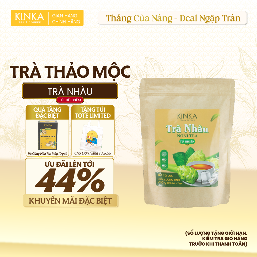 Trà Nhàu 200g (100 gói x 2g)