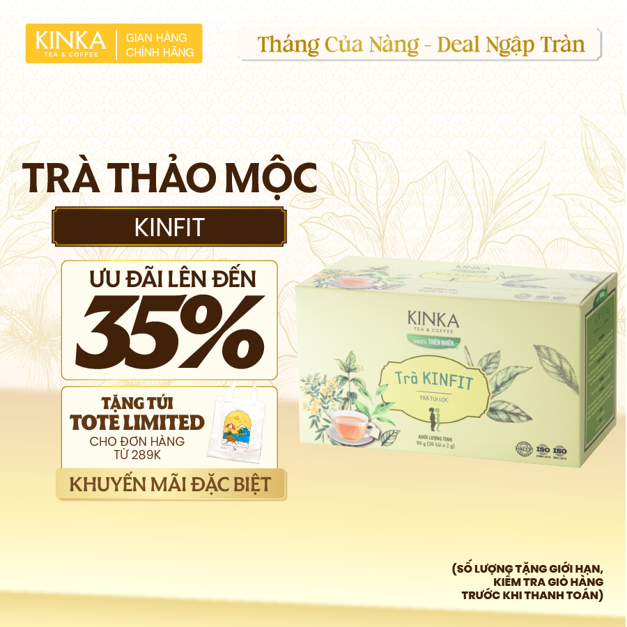Trà thảo mộc KINFIT 60g (30 gói x 2g)