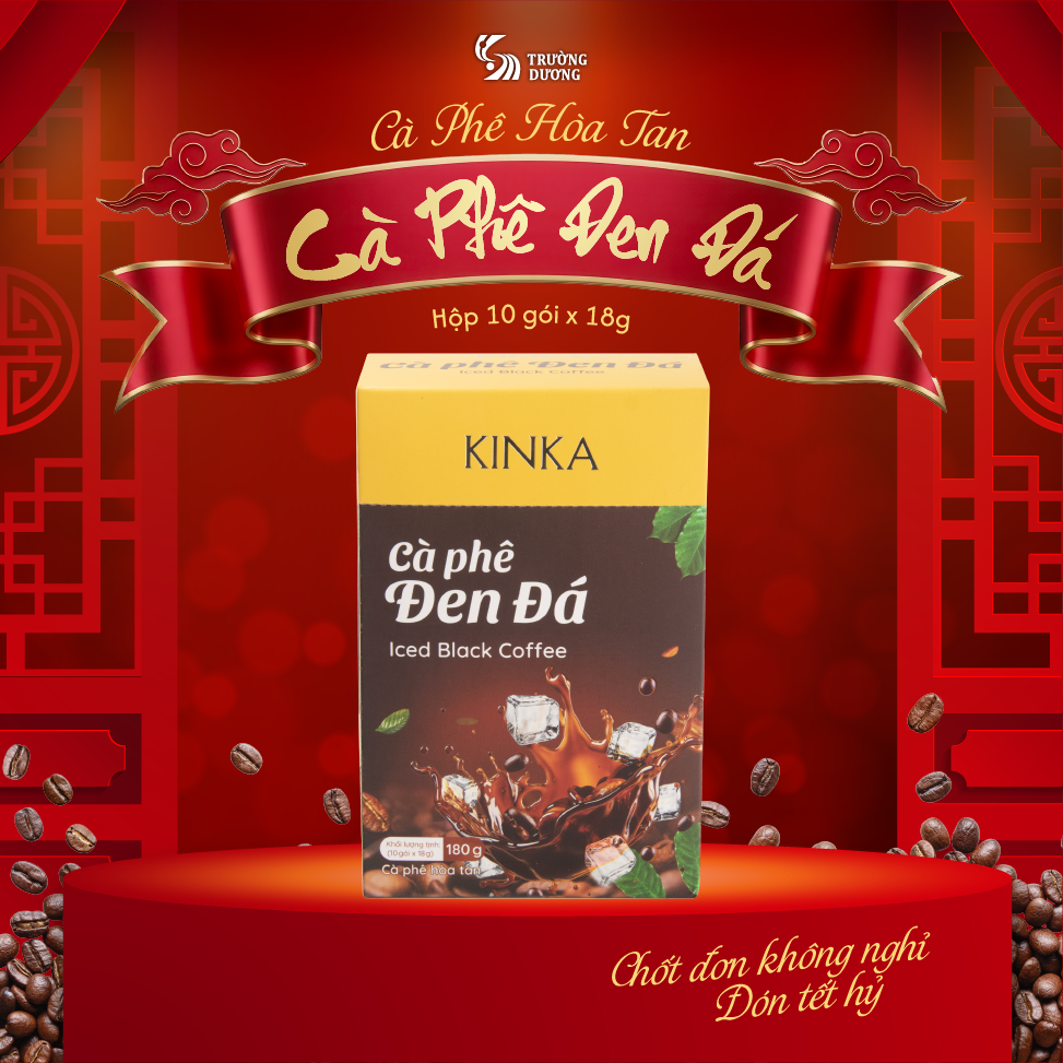 Cà phê hòa tan đen đá | 180g (10 gói x 18g)