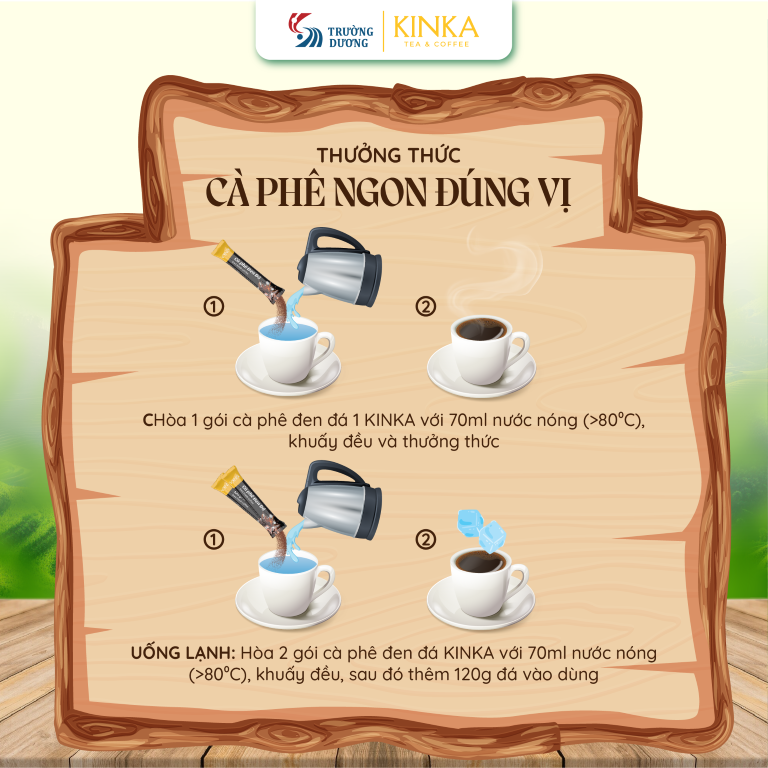 Cà phê hòa tan đen đá | 180g (10 gói x 18g)