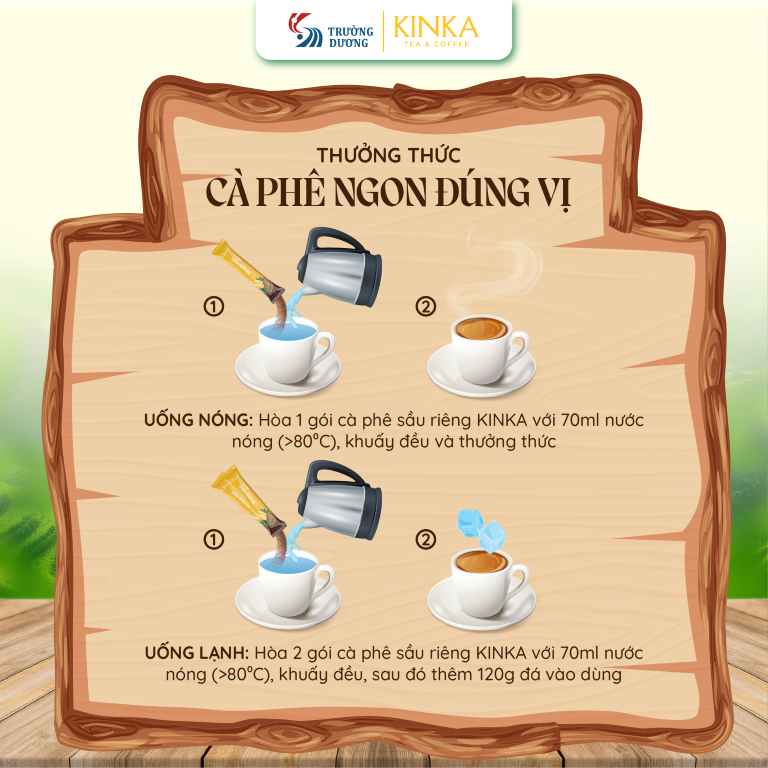 Cà phê hòa tan Sầu riêng | 180g (10 gói x 18g)