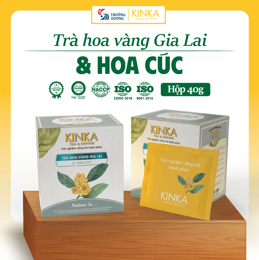 MEDITATION TEA | Trà Hoa Vàng Gia Lai & Hoa Cúc 40g (20 gói x 2g)