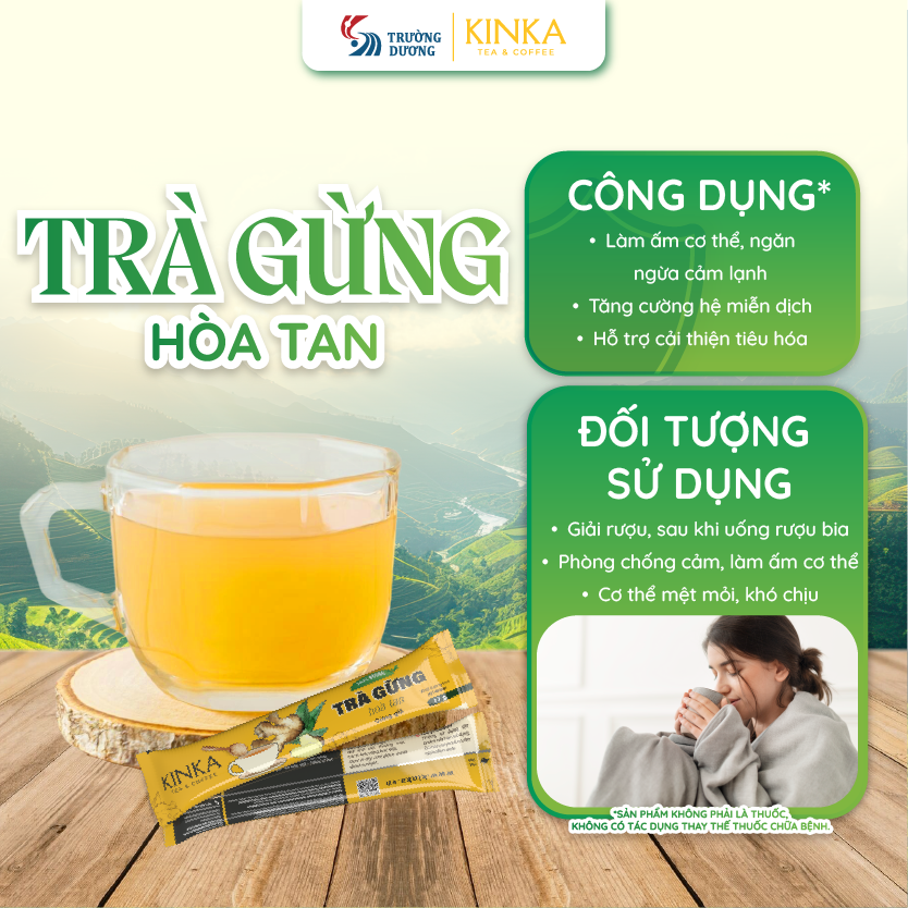 Trà gừng hoà tan 200g (20 gói x 10g)