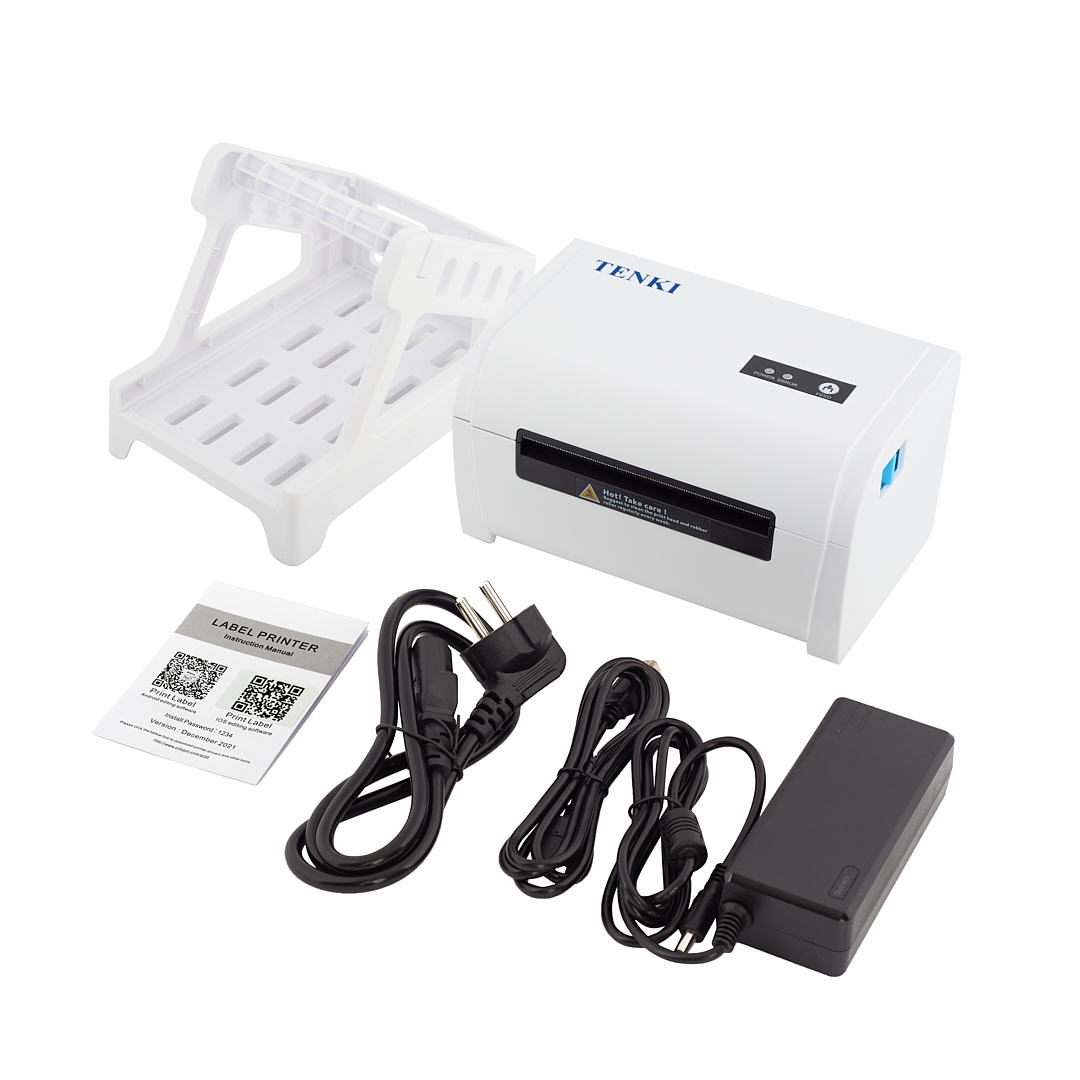 Máy in nhiệt TENKI TI68 khổ giấy A6 in đơn hàng tmđt shopee, phiếu gửi, minicode,  bảo hành 12 tháng 1 đổi 1