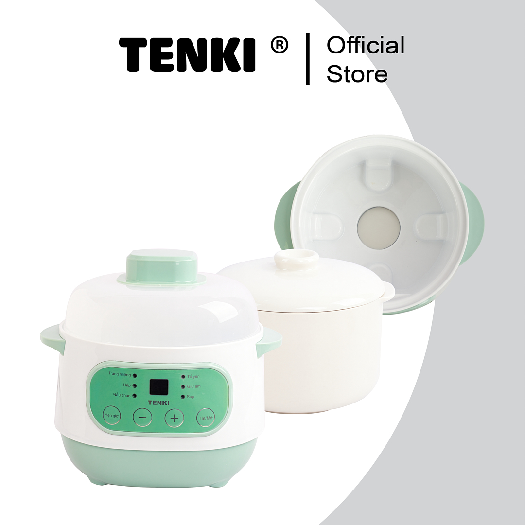 Nồi Nấu Chậm Tenki Ninh Hầm Nấu Cháo Chưng Yến Hấp Súp 6 Chế Độ Nấu Đa Năng