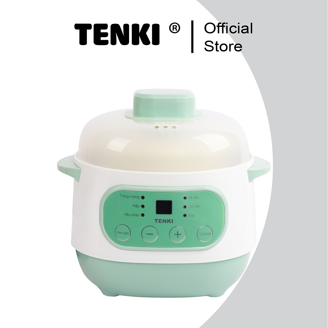 Nồi Nấu Chậm Tenki Ninh Hầm Nấu Cháo Chưng Yến Hấp Súp 6 Chế Độ Nấu Đa Năng