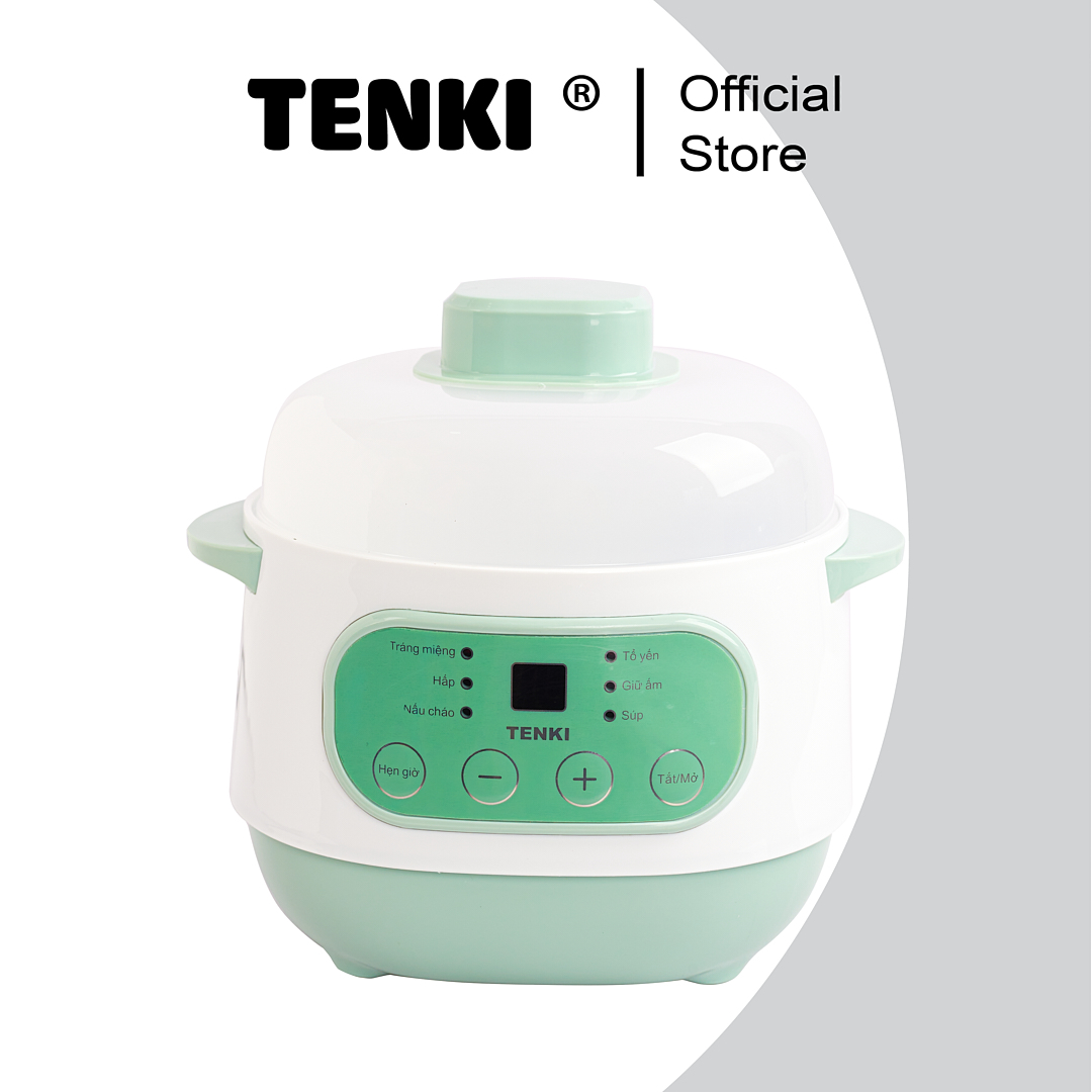 Nồi Nấu Chậm Tenki Ninh Hầm Nấu Cháo Chưng Yến Hấp Súp 6 Chế Độ Nấu Đa Năng