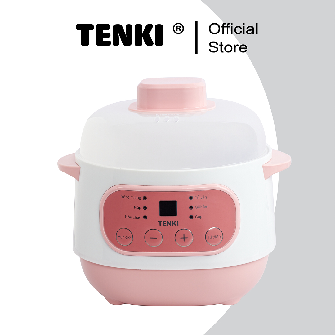 Nồi Nấu Chậm Tenki Ninh Hầm Nấu Cháo Chưng Yến Hấp Súp 6 Chế Độ Nấu Đa Năng