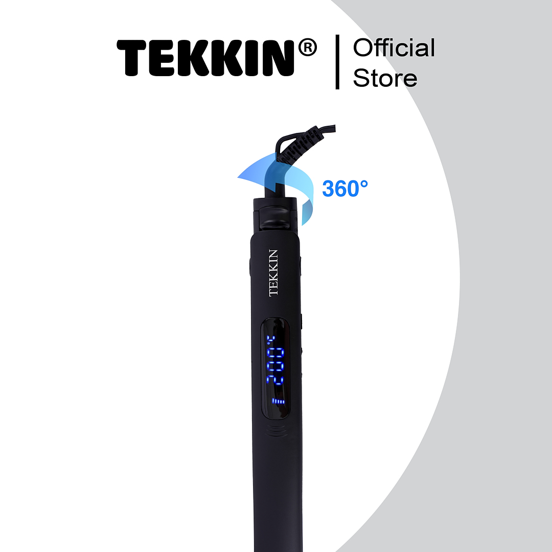 Máy Duỗi Tóc TEKKIN TI-615 3 IN 1 Ép Kẹp Duỗi Là Làm Tóc Xoăn Thanh Uốn Bằng Gốm Ceramic Siêu Bền Nóng Nhanh