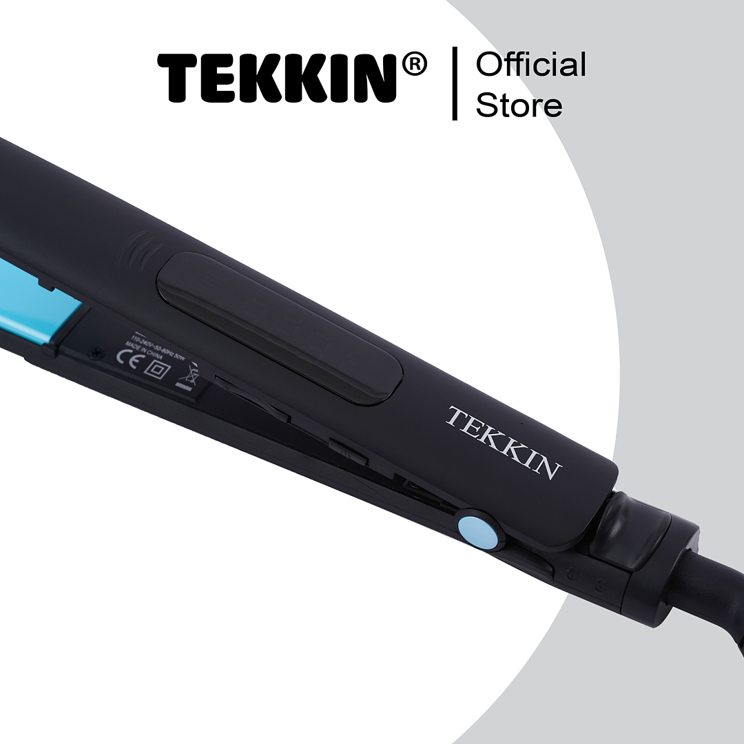 Máy Duỗi Tóc TEKKIN TI-615 3 IN 1 Ép Kẹp Duỗi Là Làm Tóc Xoăn Thanh Uốn Bằng Gốm Ceramic Siêu Bền Nóng Nhanh