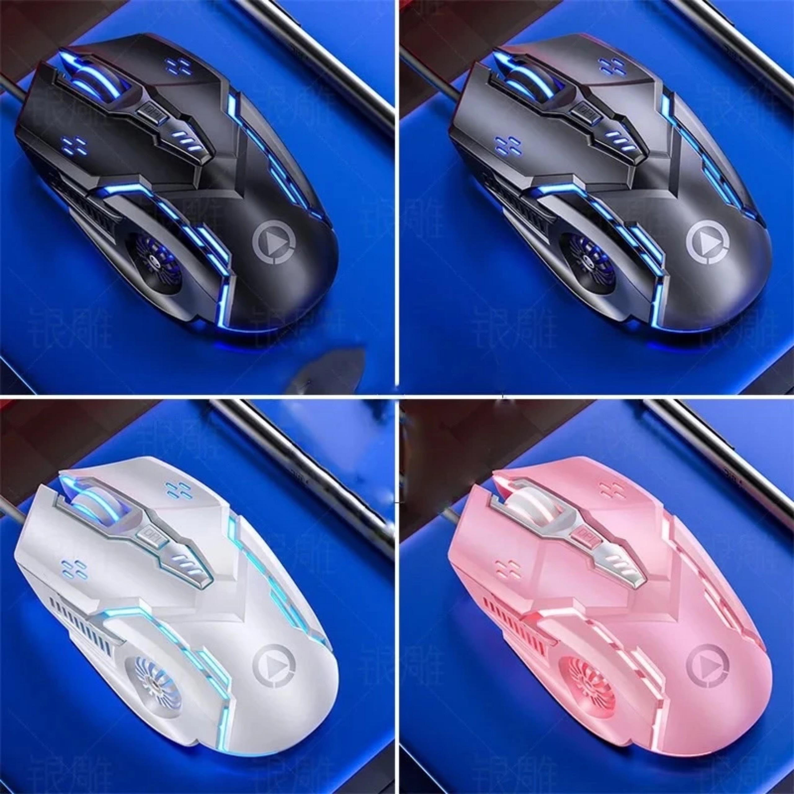 Chuột Gaming Máy Tính TEKKIN V5 PRO LED đổi màu Có Dây màu cực đẹp chuyên game, chỉnh được dpi