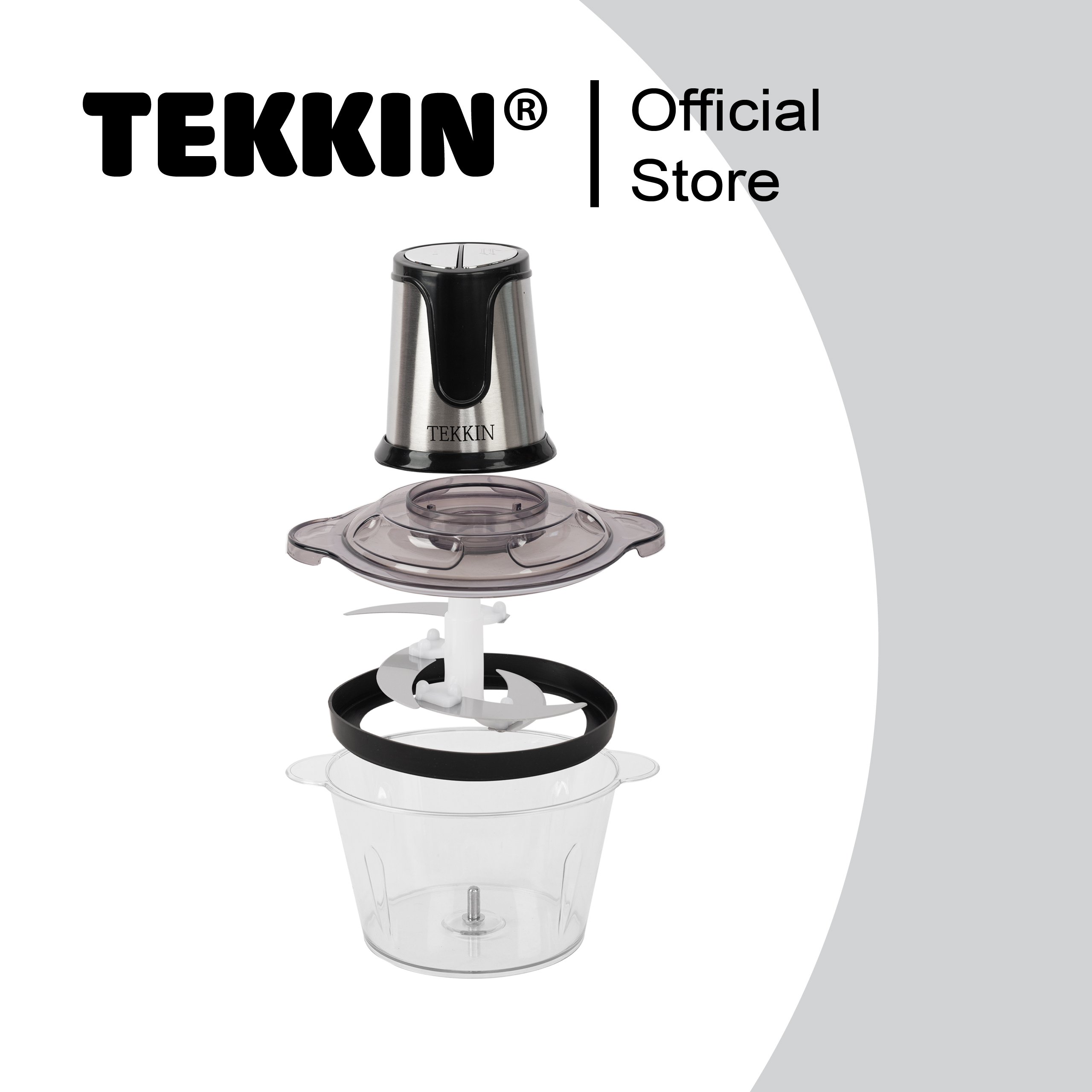 Máy xay thịt thực phẩm đa năng TEKKIN A6 công suất 300W, cối thủy tinh bảo hành 12 tháng