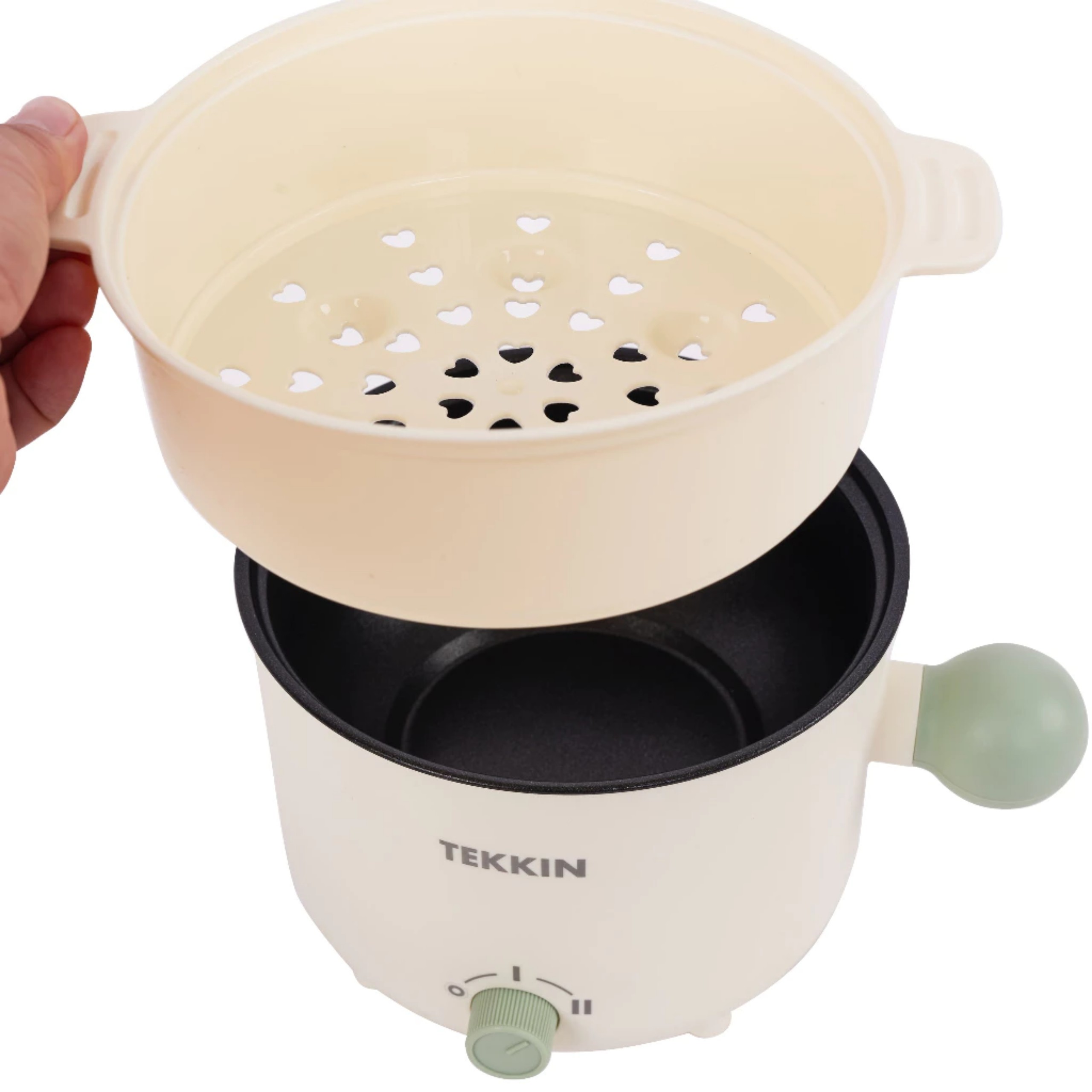 Nồi lẩu điện TEKKIN TI-25A 1.8L chống dính chiên xào lẩu bảo hành 12 tháng