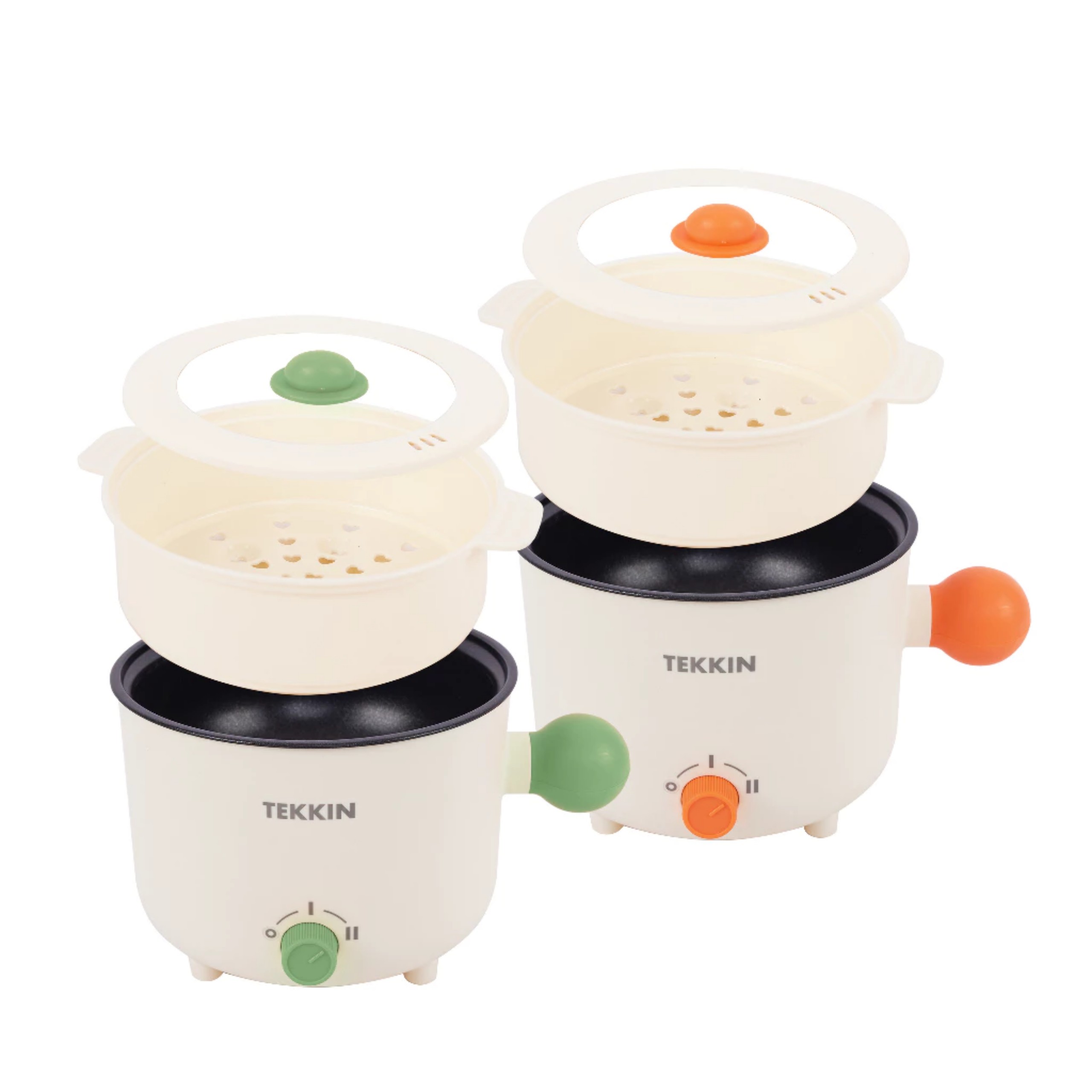 Nồi lẩu điện TEKKIN TI-25A 1.8L chống dính chiên xào lẩu bảo hành 12 tháng