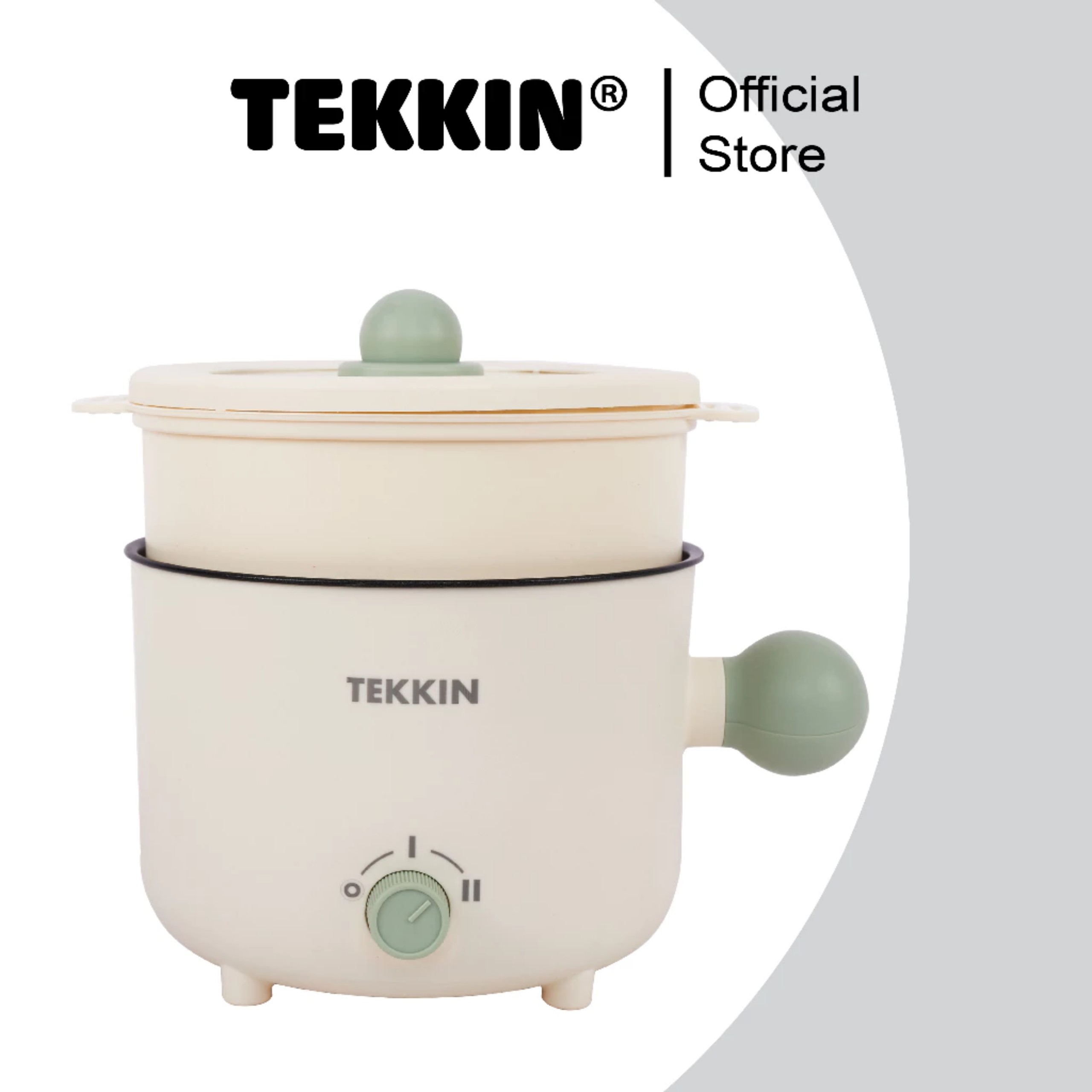 Nồi lẩu điện TEKKIN TI-25A 1.8L chống dính chiên xào lẩu bảo hành 12 tháng