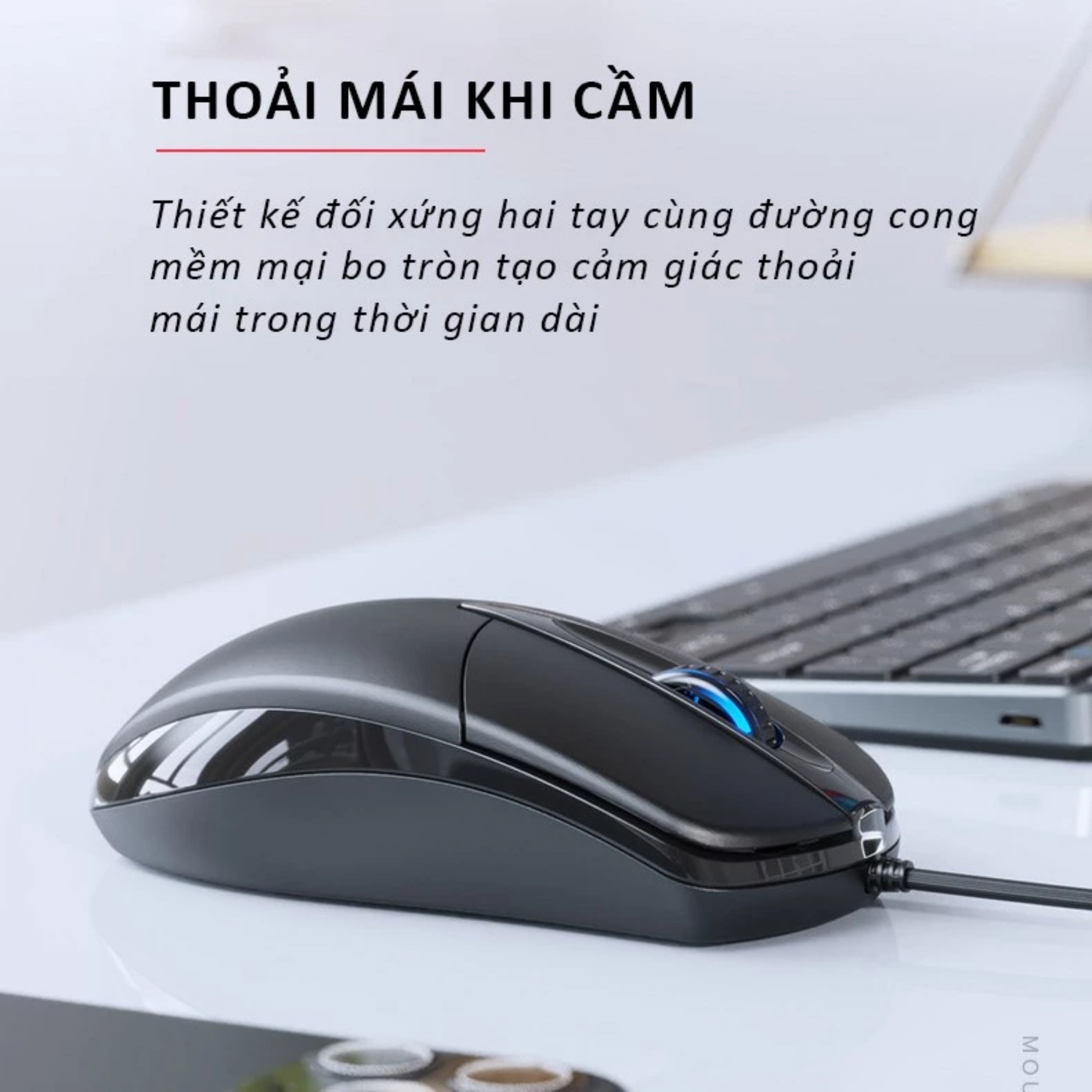 Chuột máy tính có dây văn phòng gaming TEKKIN G2 giá rẻ DPI 1200 chơi game cho laptop