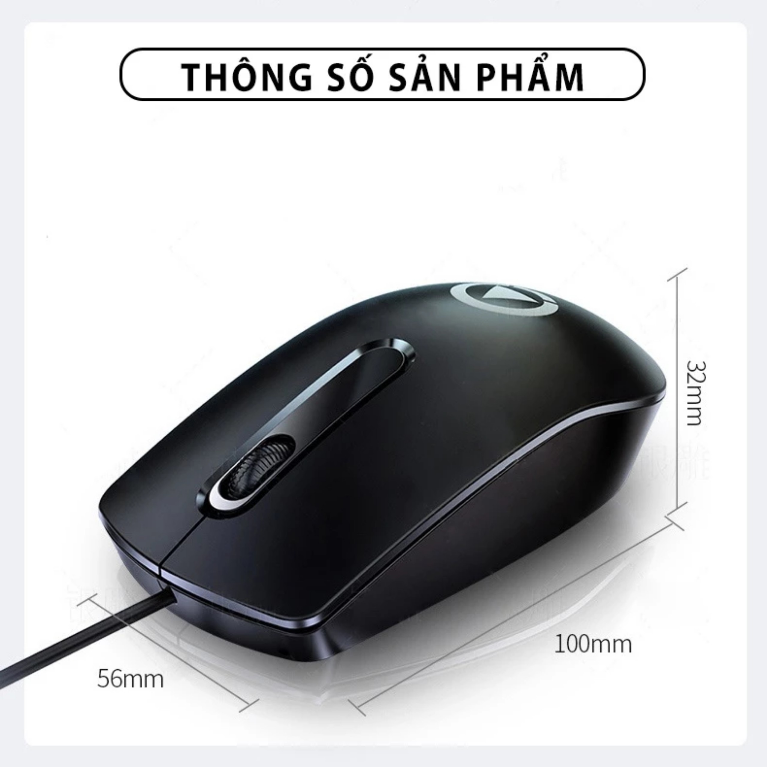 Chuột máy tính có dây TEKKIN G9 giá rẻ gaming văn phòng 1200DPI công thái học làm việc và chơi game cho pc laptop