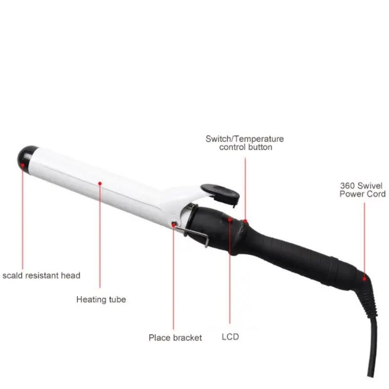 Máy uốn tóc tráng sứ có thể điều chỉnh nhiệt độ 22mm 25mm 28mm 31mm