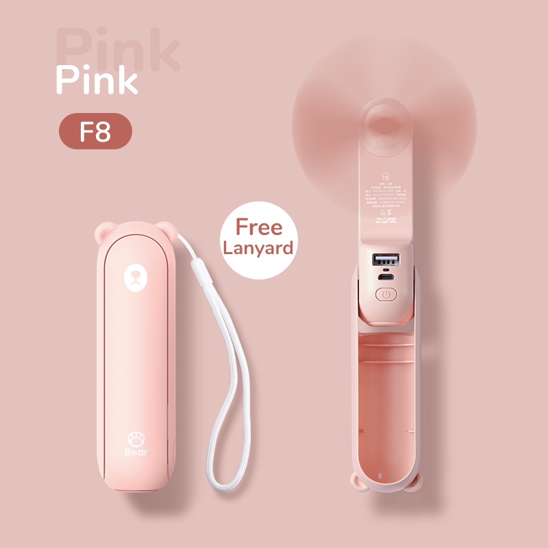 Quạt cầm tay mini TEKKIN TI-215 kiêm sạc dự phòng đèn pin 2000mAh 3 IN 1