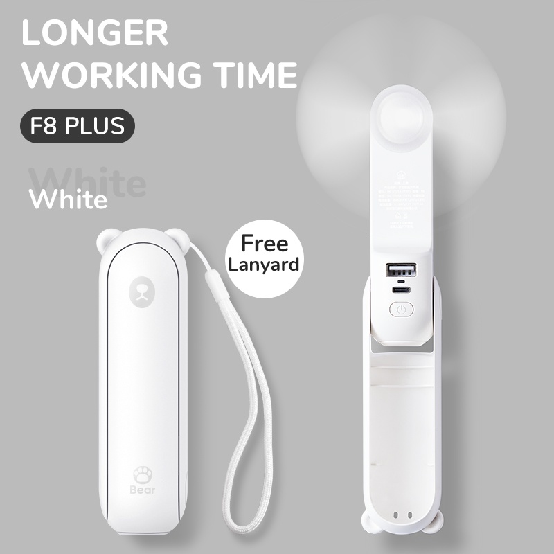 Quạt cầm tay mini TEKKIN TI-315 kiêm sạc dự phòng đèn pin 4800mAh 3 IN 1