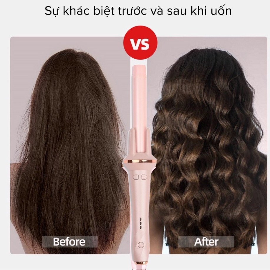 Máy uốn tóc TEKKIN TI-915 tự động chất liệu gốm sứ chính hãng đường kính 28m