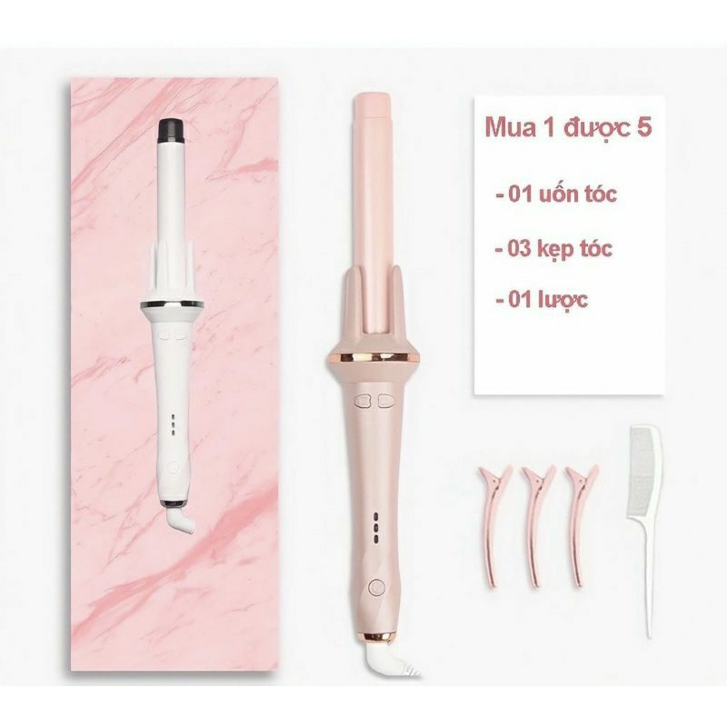 Máy uốn tóc TEKKIN TI-915 tự động chất liệu gốm sứ chính hãng đường kính 28m