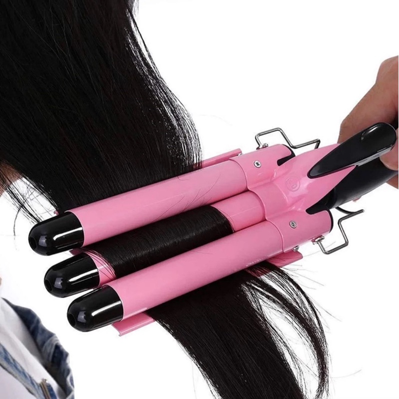 Máy uốn tóc xoăn sóng nước bấm tóc 3 trục hàng chính hãng TEKKIN 22mm