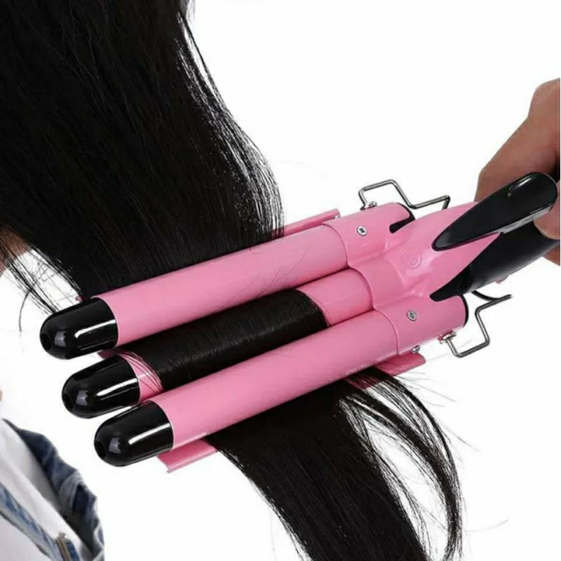 Máy uốn tóc xoăn sóng nước bấm tóc 3 trục hàng chính hãng TEKKIN 22mm