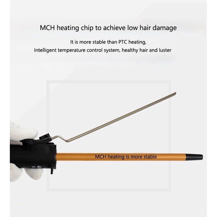 Máy uốn tóc làm xoăn xoay 360 bảo hành 12 tháng