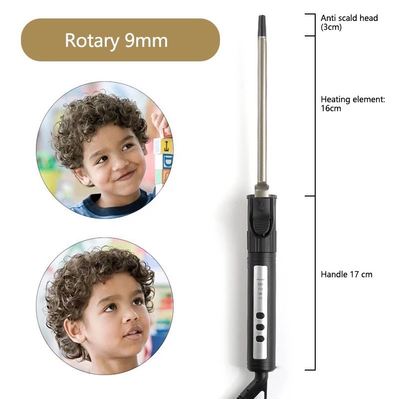 Máy uốn tóc làm xoăn xoay 360 bảo hành 12 tháng