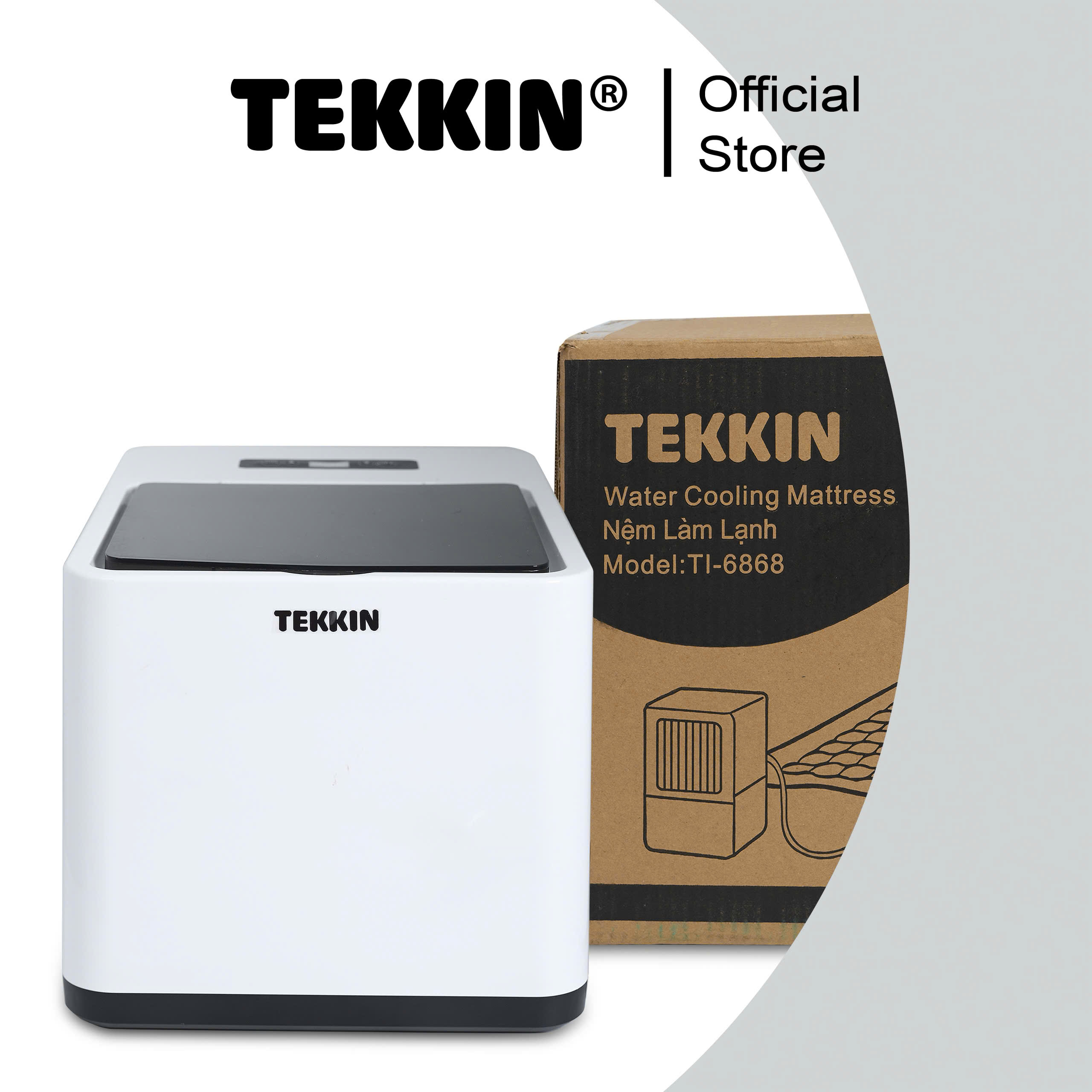 Nệm làm lạnh TEKKIN TI-6868 làm lạnh trên bề mặt nệm từ 18 độ C đến 30 độ C bảo hành 1 năm 1 đổi 1