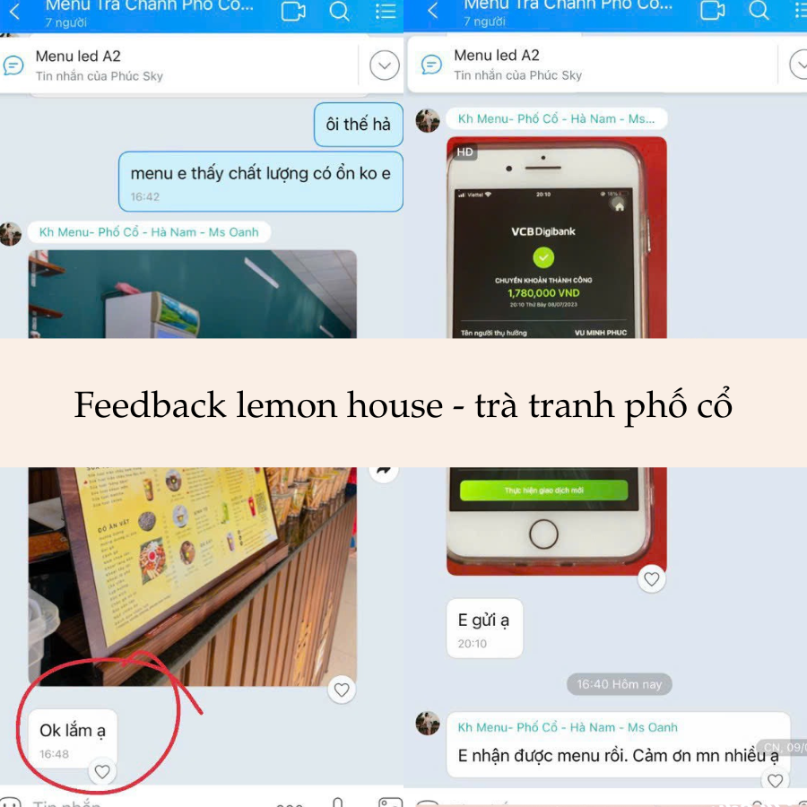 Feedback lemon house - trà tranh phố cổ