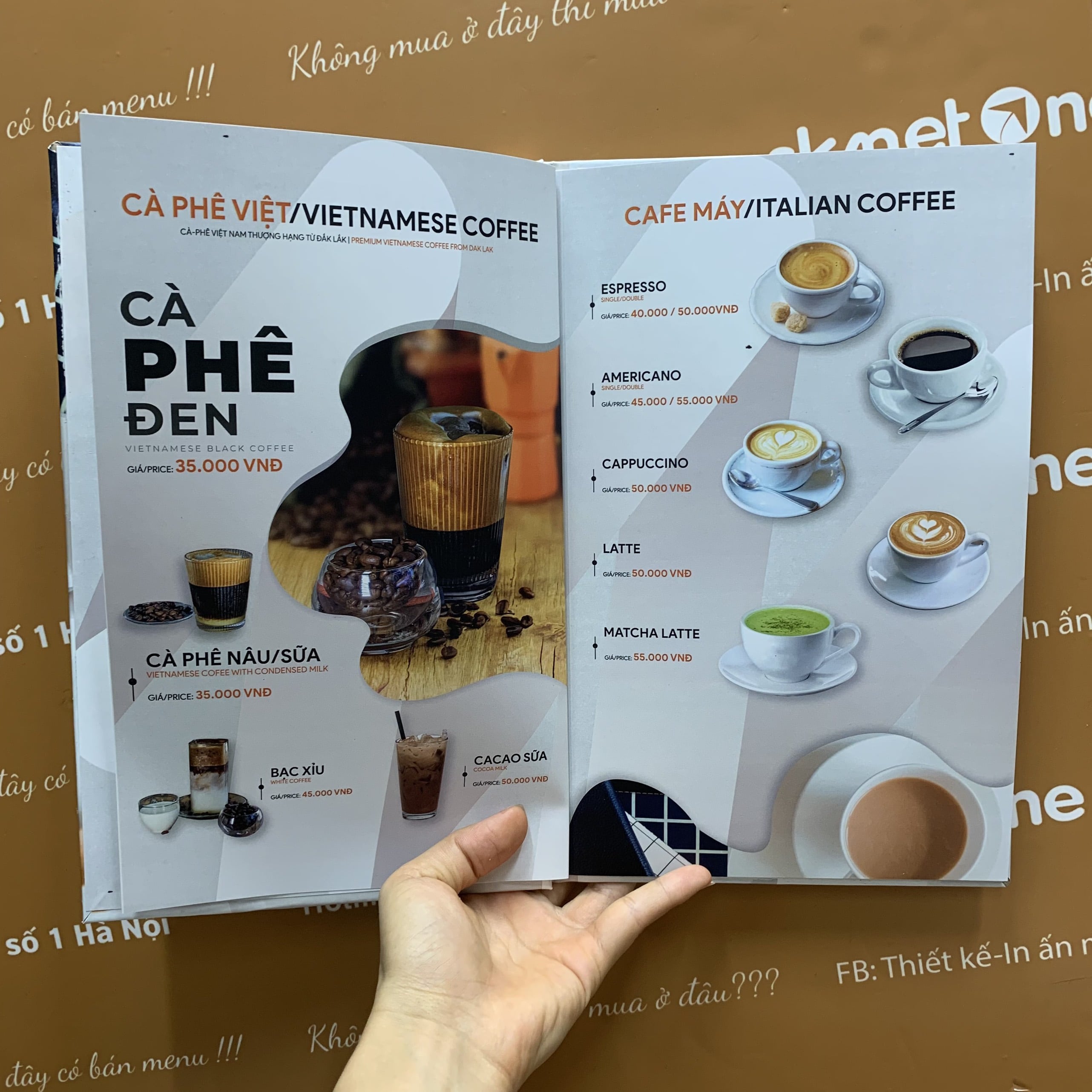 Top một số mẫu menu mới nhất hiện nay