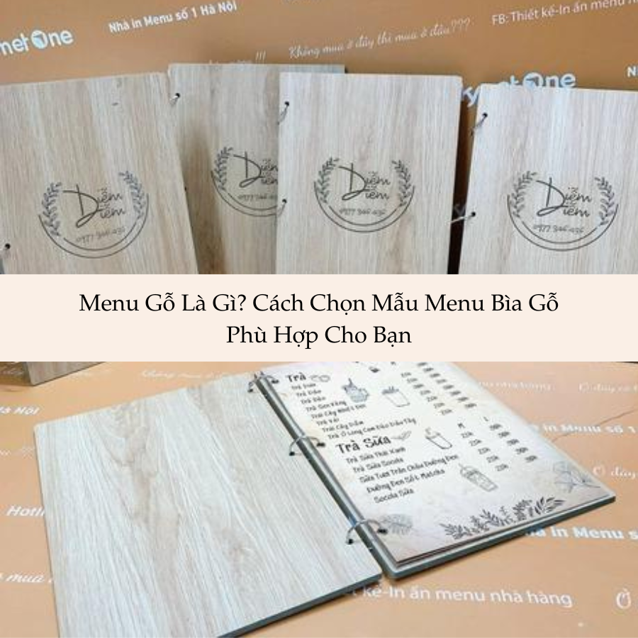 Menu Gỗ Là Gì? Cách Chọn Mẫu Menu Bìa Gỗ Phù Hợp Cho Bạn