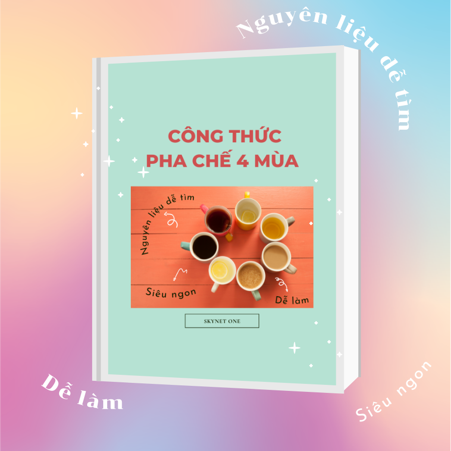 Tặng sách 37 công thức pha chế bốn mùa dễ làm và thơm ngon