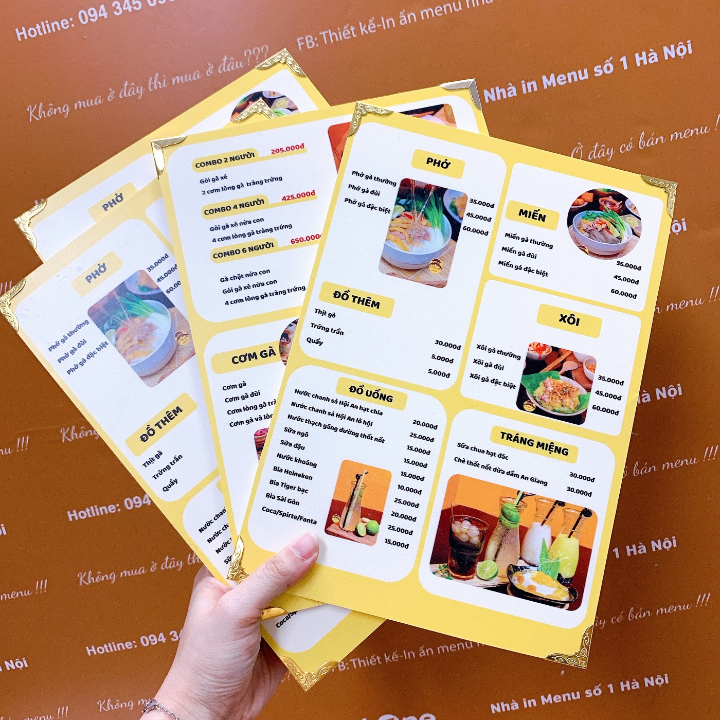 IN MENU QUÁN BIA, QUÁN CƠM GIA ĐÌNH