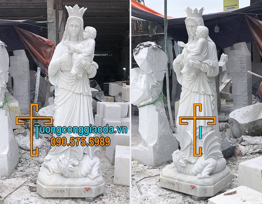 Tượng Đức Mẹ Hằng Cứu Giúp Bằng Đá Đẹp Nhất