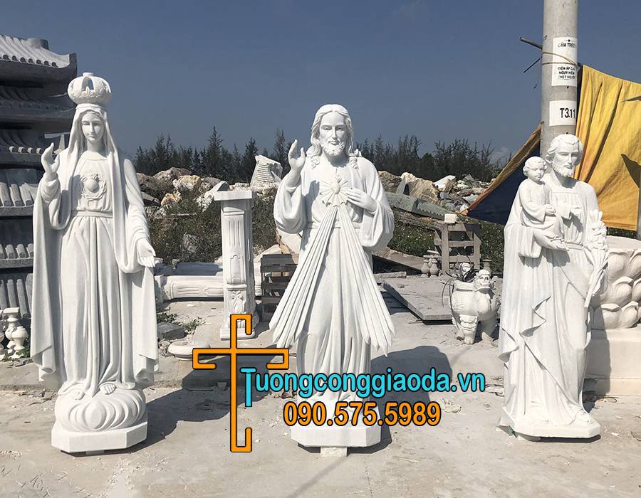 Tượng Chúa Thương Xót Bằng Đá Cẩm Thạch Đẹp