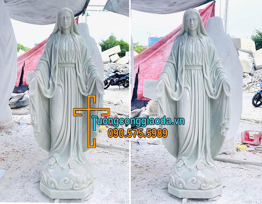Tượng đức mẹ ban ơn bằng đá đẹp giá tốt