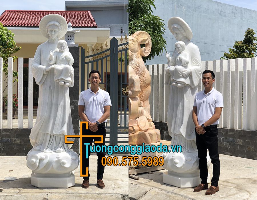 Tượng đức mẹ la vang đá mỹ nghệ Song Toàn
