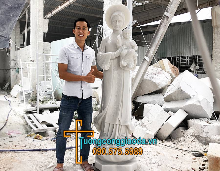 Tượng Đức Mẹ La Vang Đá Trắng Non Nước Đà Nẵng