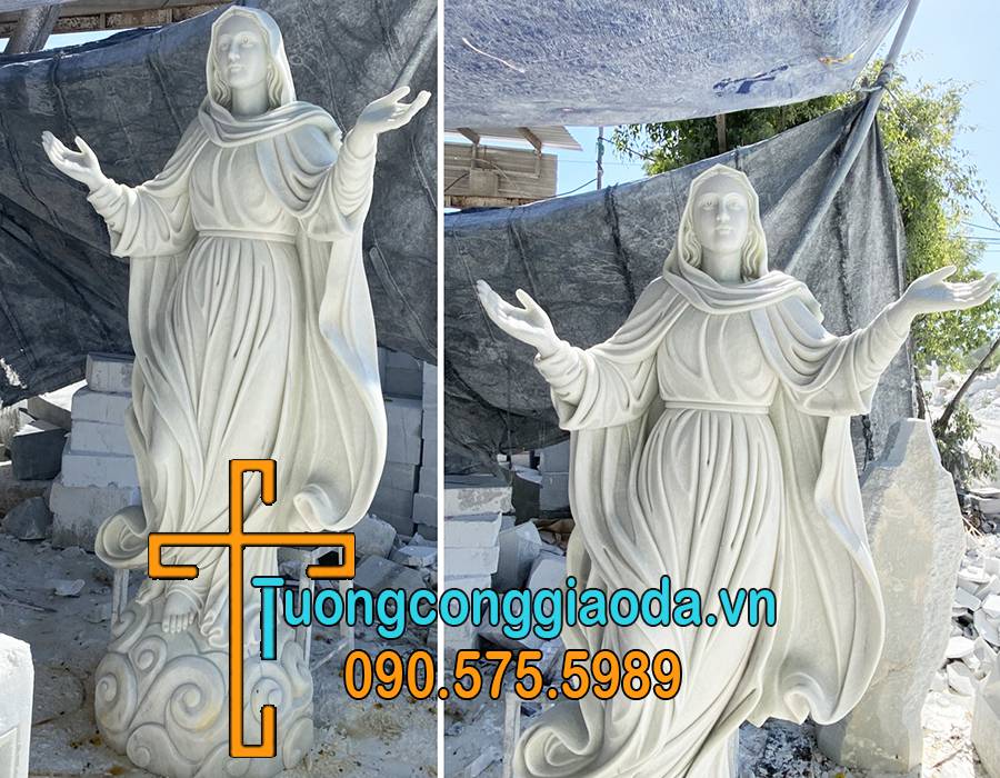 Tượng đức mẹ lên trời đá trắng non nước Đà Nẵng