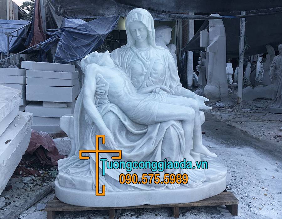 Tượng Đức Mẹ Sầu Bi Đá Mỹ Nghệ Song Toàn