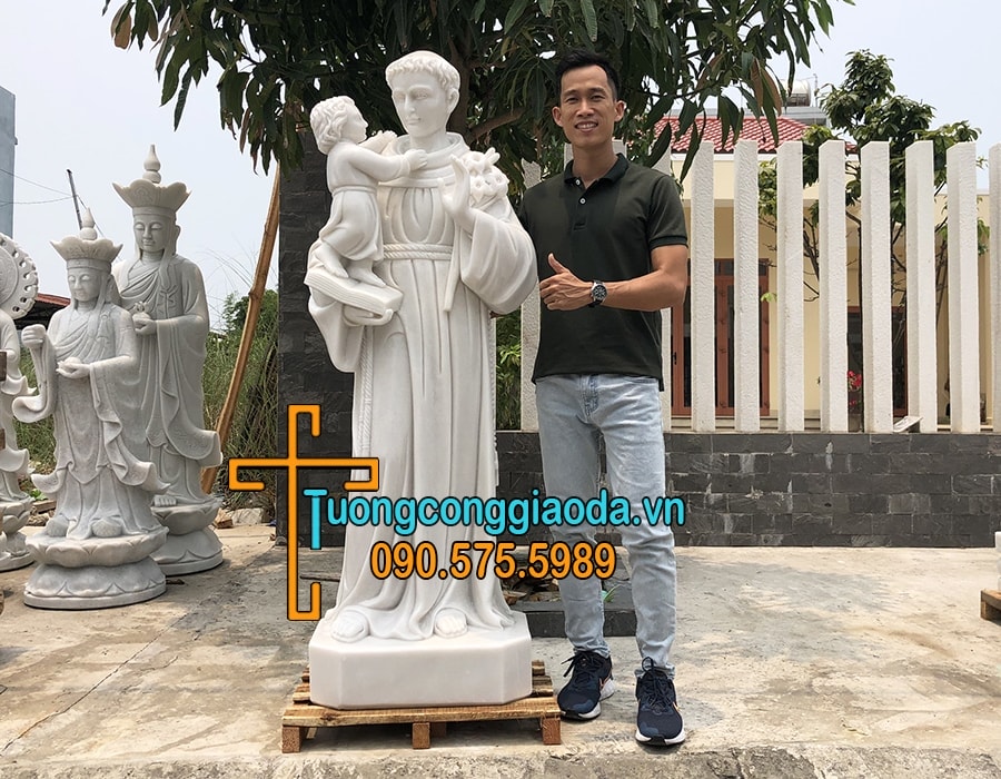 Tượng Thánh Antôn Đá Mỹ Nghệ Song Toàn 