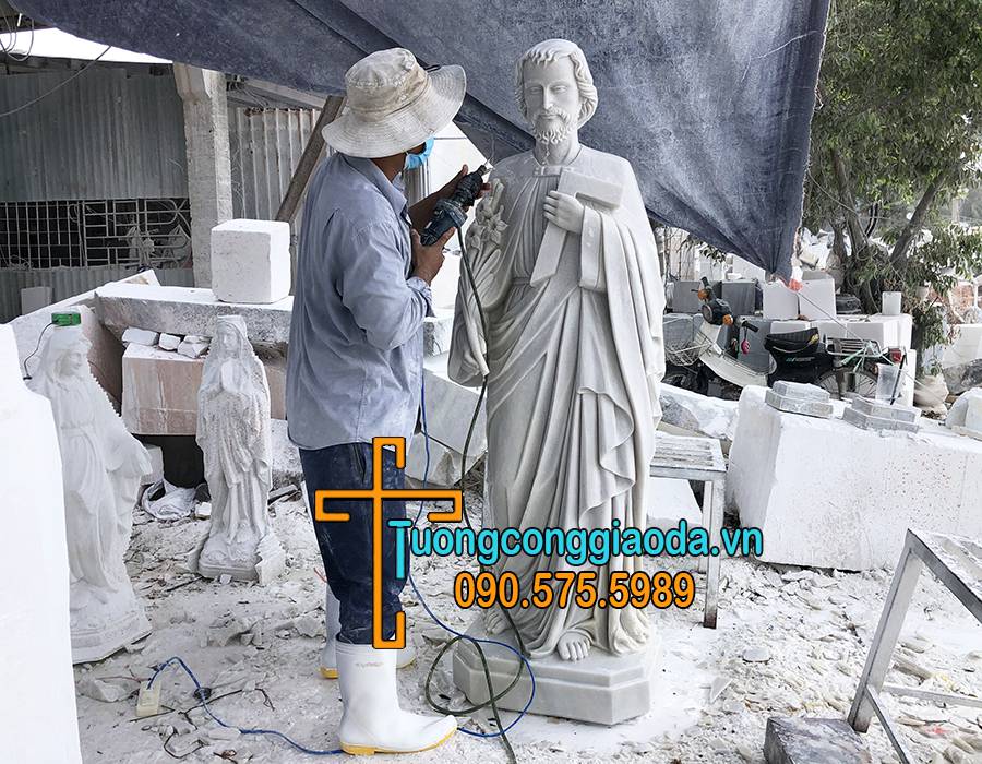 Tượng Thánh Giuse Bằng Đá Đẹp Nhất Khánh Hòa
